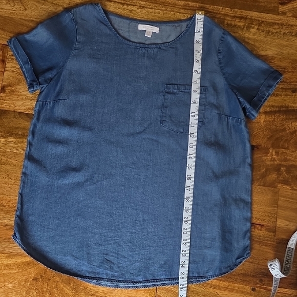 {LC Lauren Conrad} Lyocell Woven Top (XS) - Picture 7 of 9